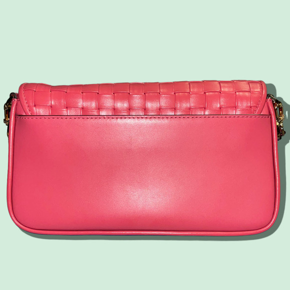 MICHAEL Michael Kors Small Bradshaw Woven Leather Shoulder Bag NWT - Picture 3 of 13